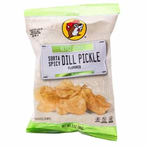 Buc-ee’s Sorta Spicy Kettle Cooked Dill Pickle Flavored Potato Chips