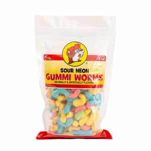 Buc-ee’s Sour Neon Gummi Worms